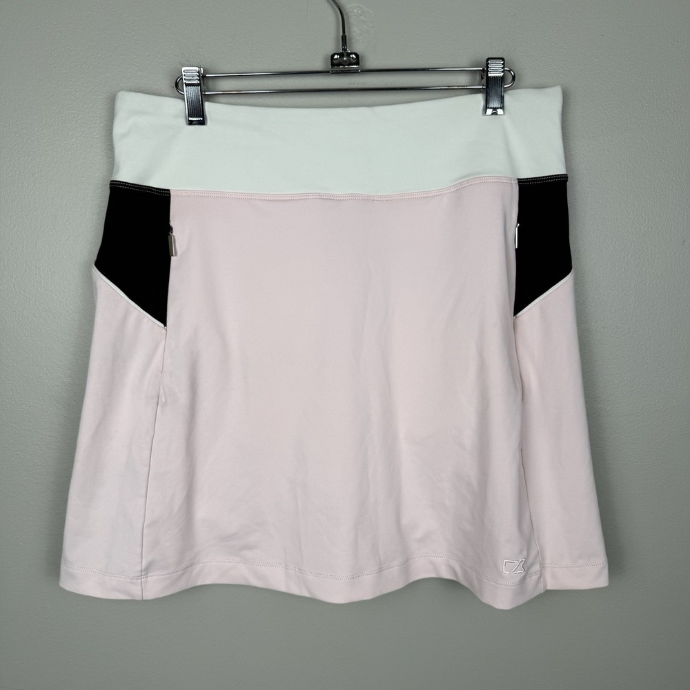 Cutter and Buck Maia Pink Skirt Colorblock Golf Tennis Sports Skort Dry Tec SZ M